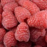 Raspberries used to make flavored honey