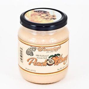 16oz Gift Jar Old-fashioned Creamed Style Peach Honey