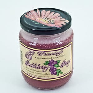 16oz Gift Jar Old-fashioned Creamed Style Huckleberry Honey